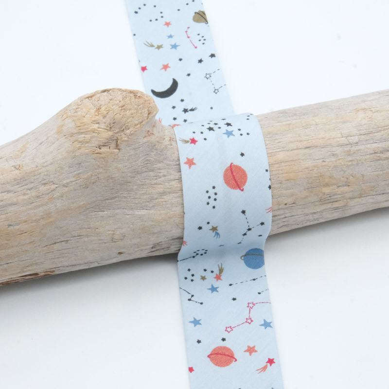 Kairos 30MM Cosmic Blue Bias Tape - Maison Klem